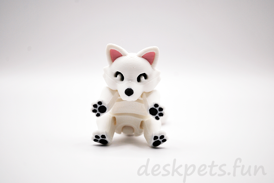 Archie The Arctic Fox - Sitting Up